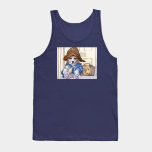 Pembroke corgi dog with his cheese and lettuce sandwich Tank Top